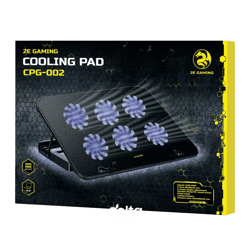 2E Gaming Laptop Cooling Pad Black CPG-002